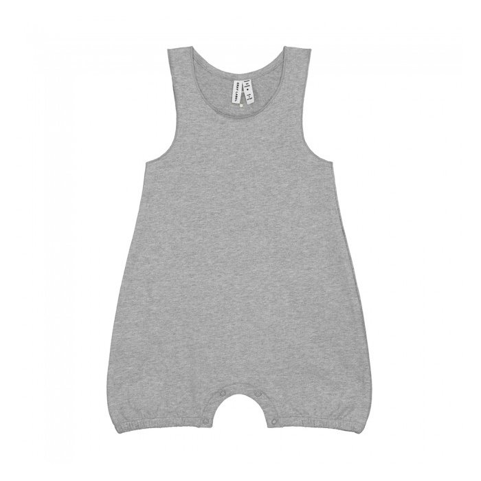 Sleeveless Onesie Grey Melange