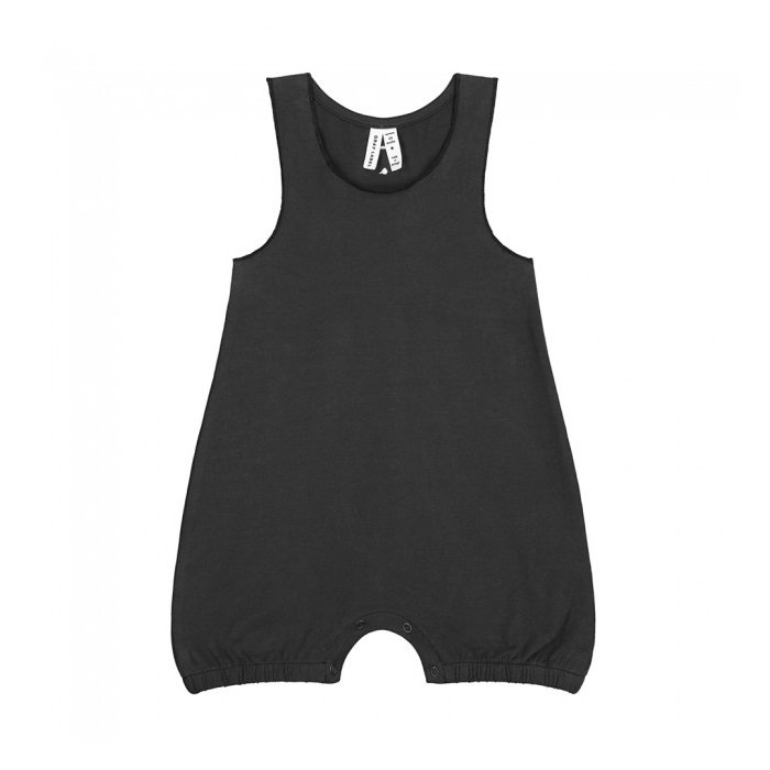 Sleeveless Onesie Nearly Black